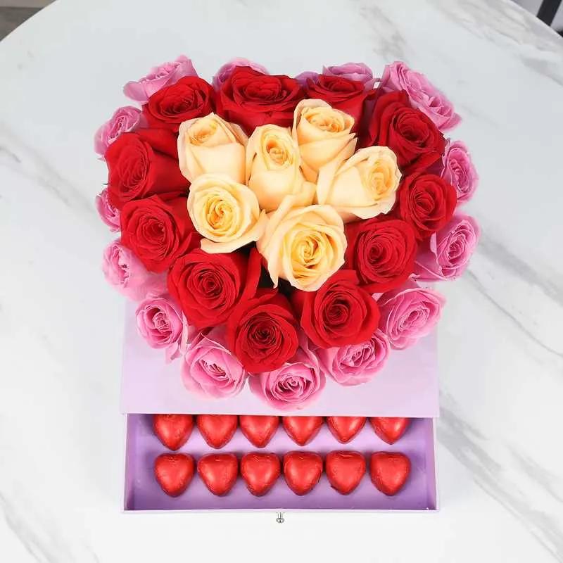 Pure Heart 31 Roses in Premium Box