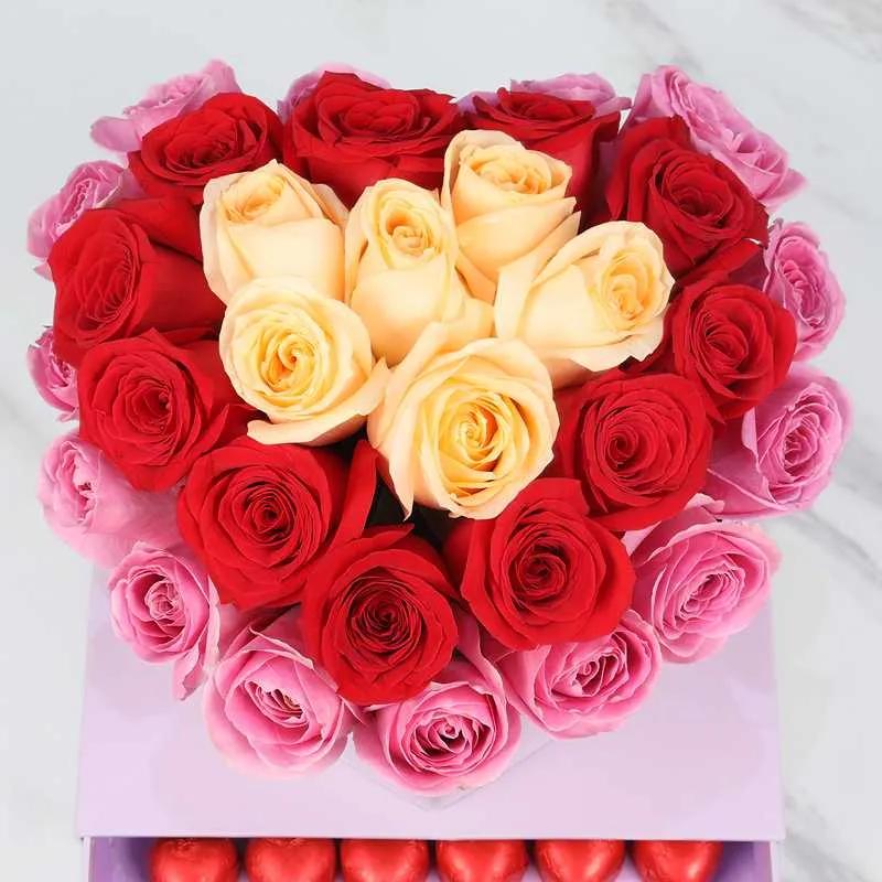 Pure Heart 31 Roses in Premium Box