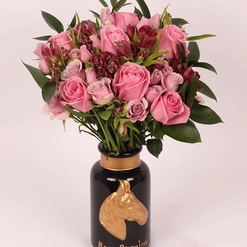 Purple and Pink Floral Duet