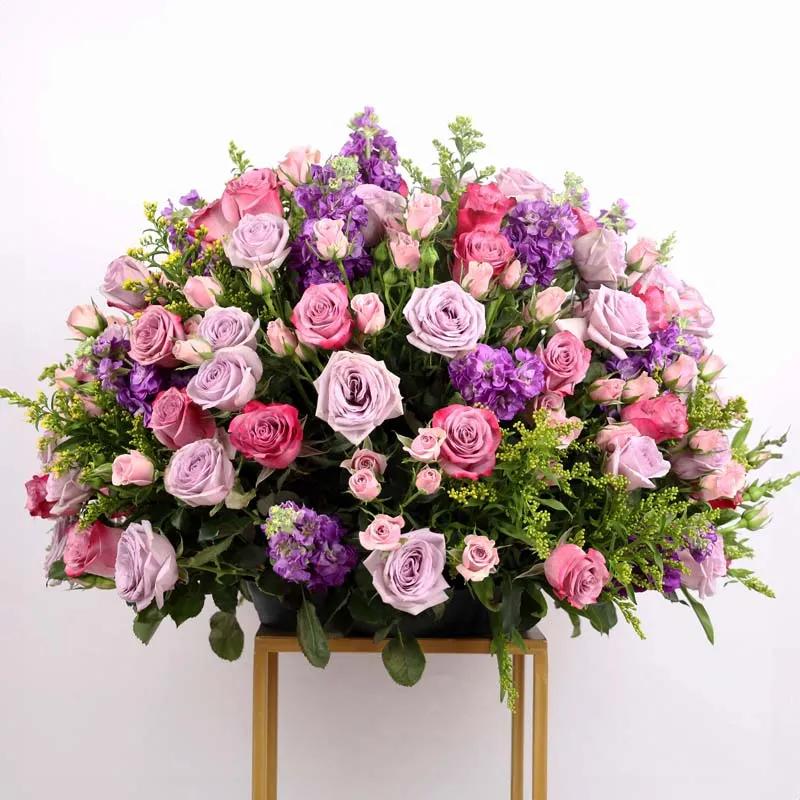 Purple Paradise Flower Stand Large