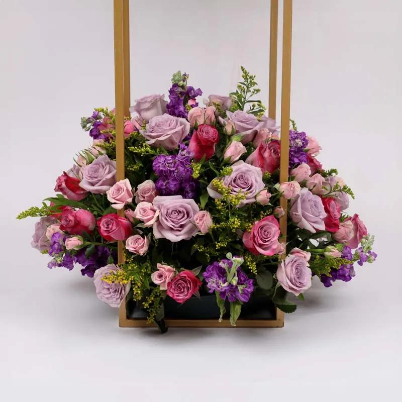 Purple Paradise Flower Stand Large