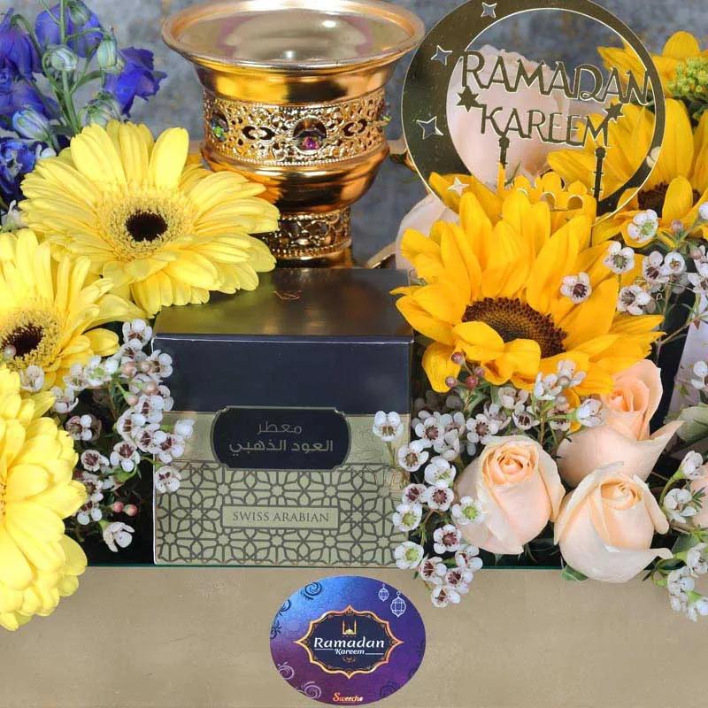 Ramadan Floral Hamper Golden