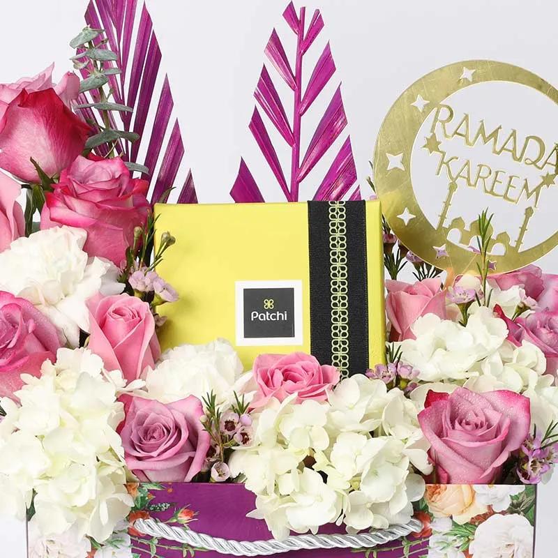 Ramadan Mauve Patchi Floral Arrangement