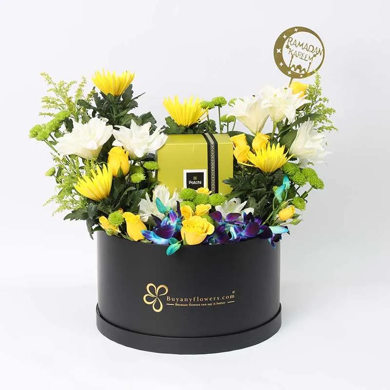 Ramadan Vivid Floral Patchi Arrangement