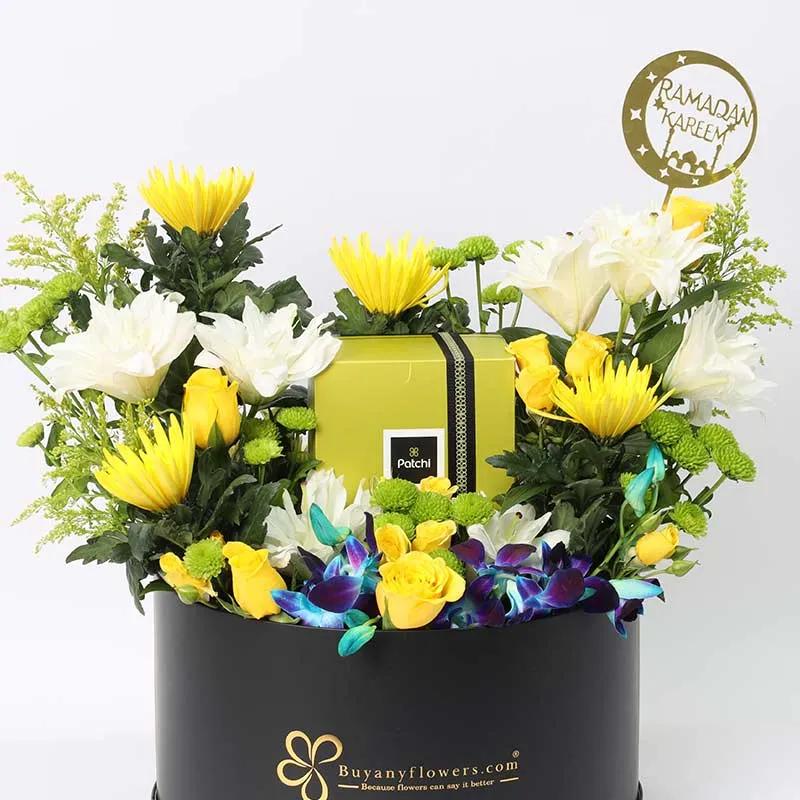 Ramadan Vivid Floral Patchi Arrangement