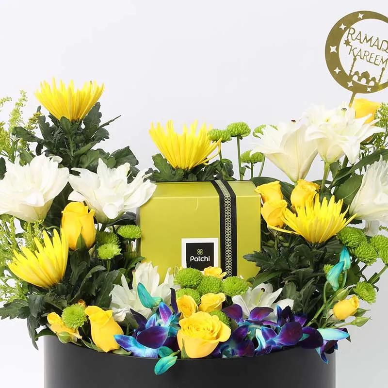 Ramadan Vivid Floral Patchi Arrangement