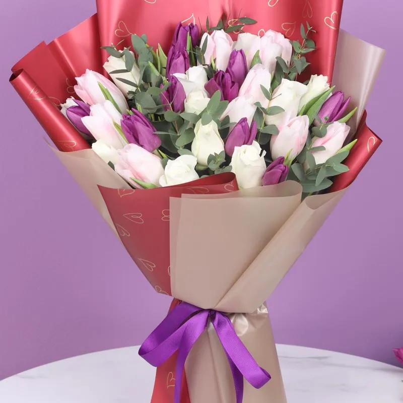 Rampwalk 30 Roses and Tulips Bouquet