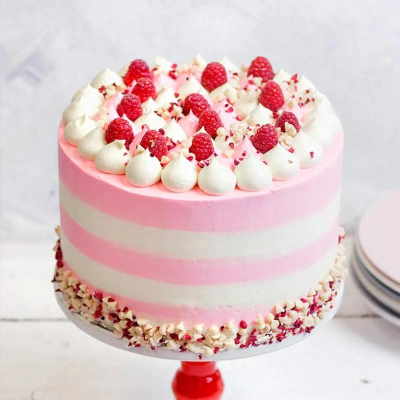Raspberry Celebration Cake 8 Portion