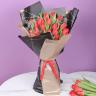 Red Beauty 25 Tulips Bouquet