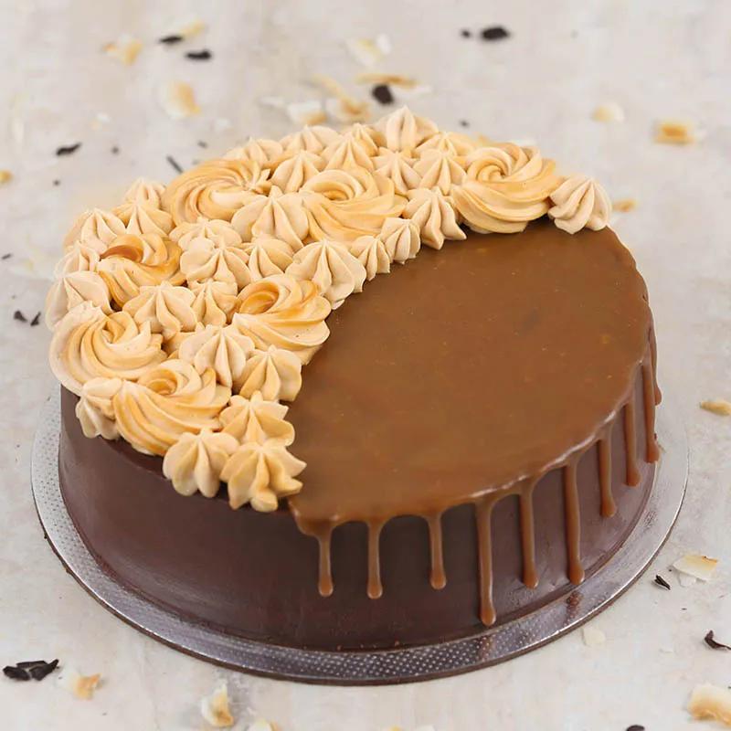 Rich Chocolate Caramel Cake 4 Portion