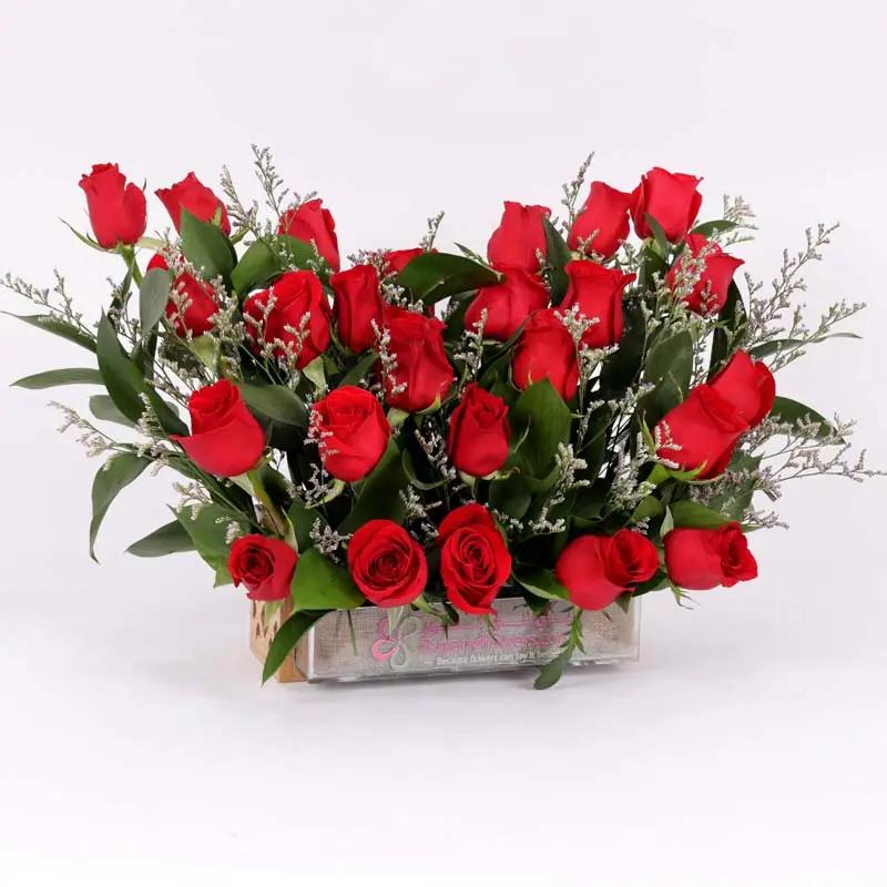 Ruby 25 Red Roses Arrangement