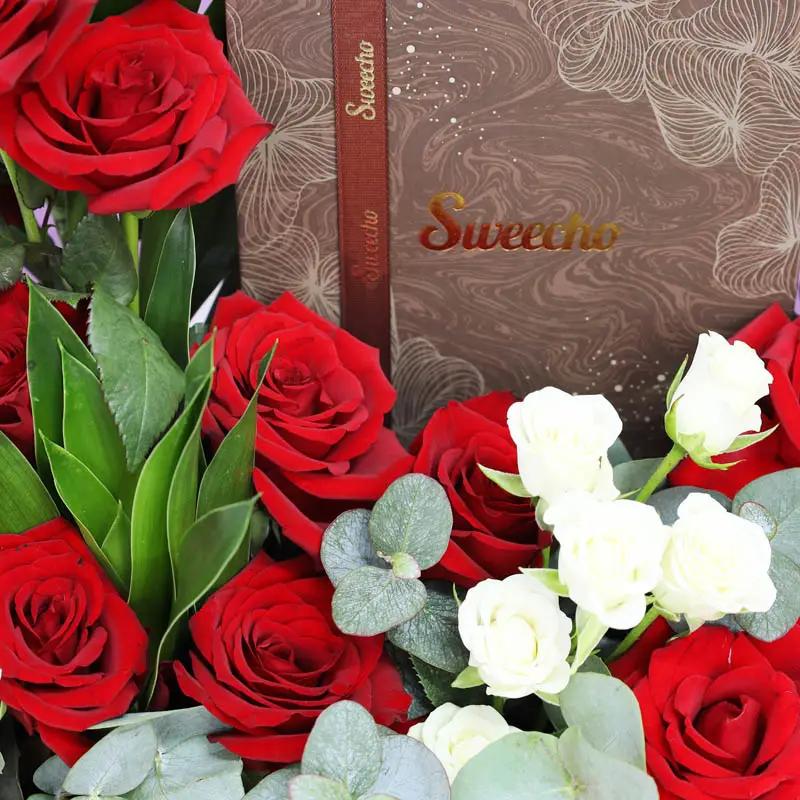 Scarlet Chocolate Flower Arrangement