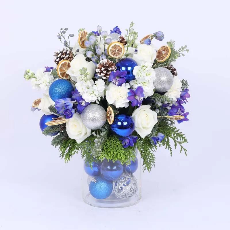 Seasons Greeting Flower Vase