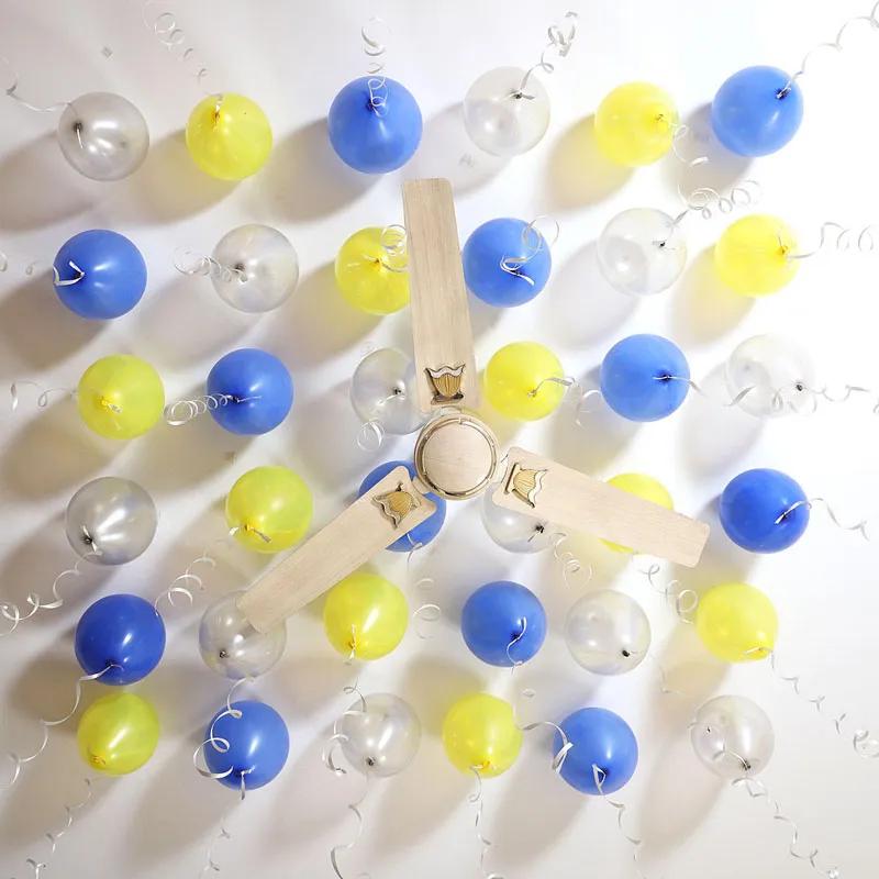 Silver Yellow N Blue Balloon Decor