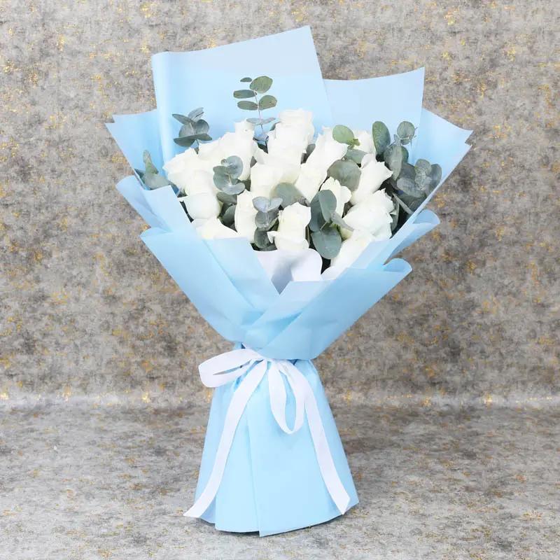 Snow 35 White Roses Bouquet