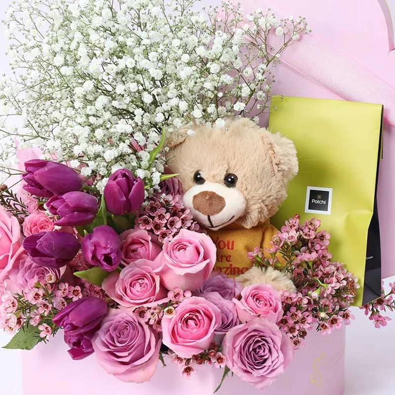 Soft Heart Flower Patchi and Teddy