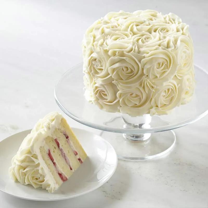 Strawberry Vanilla Swirl Cake 8 Portion
