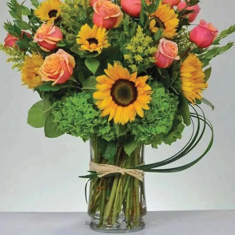Sunset Vase Arrangement