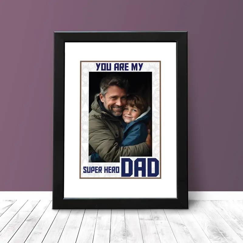 Super Hero Dad Personalised Photo Frame
