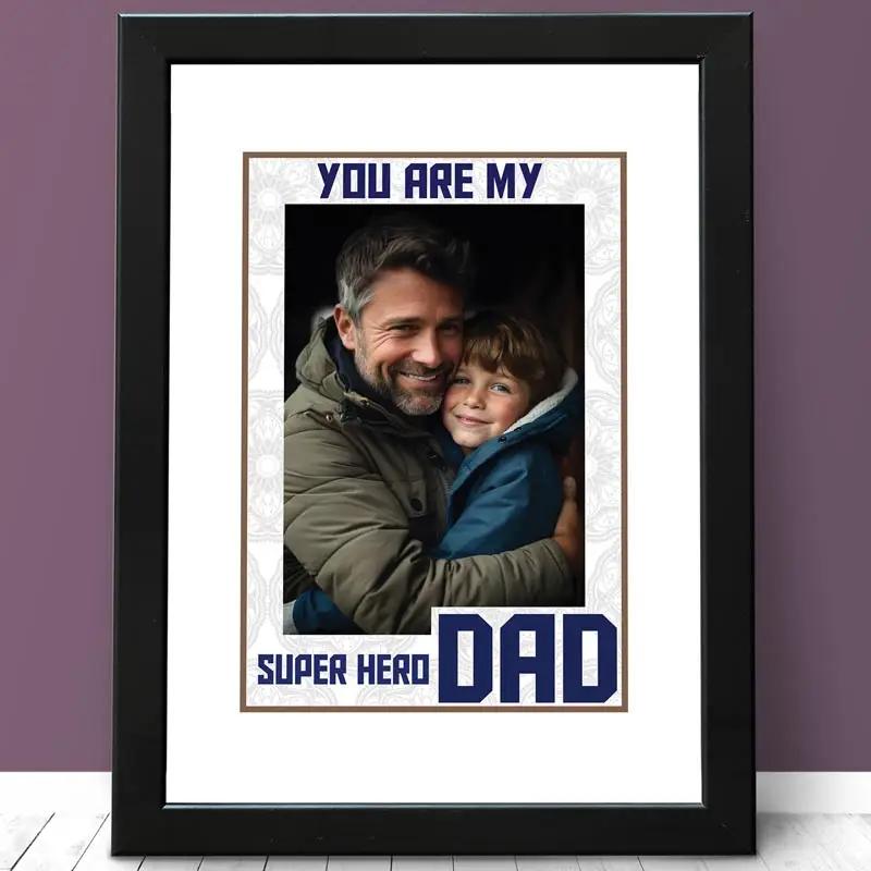Super Hero Dad Personalised Photo Frame