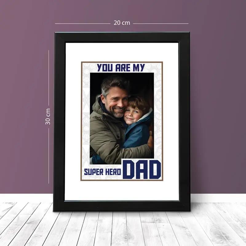 Super Hero Dad Personalised Photo Frame