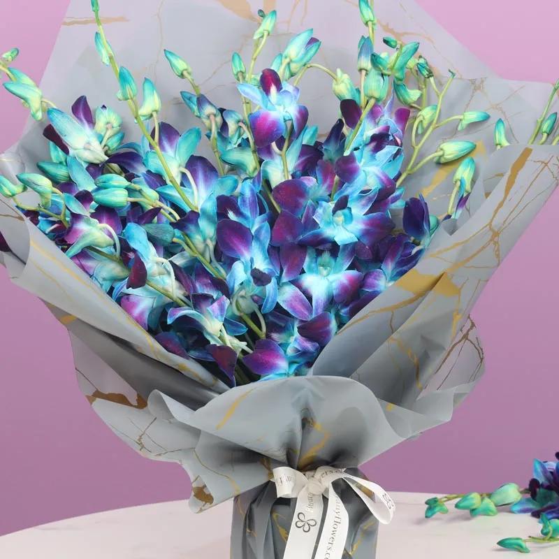 Twilight 15 Blue Orchid Bouquet