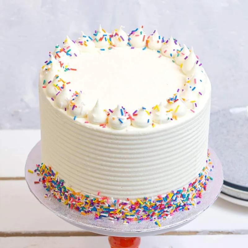 Vanilla Celebration Cake 4 Portion