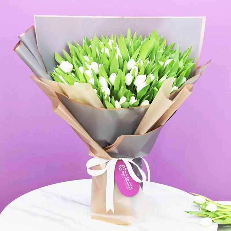 Winter 101 White Tulips Bouquet