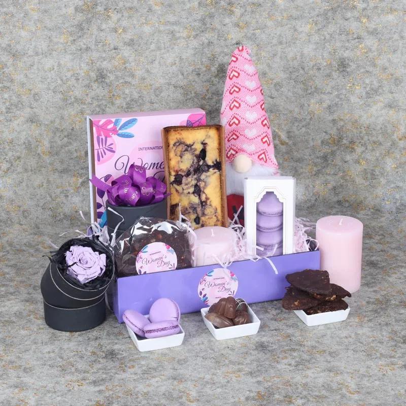 Womens Day Gift Tray Purple