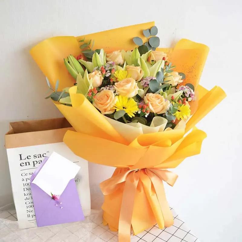 Bouquet Vibrancy and Greeting Card