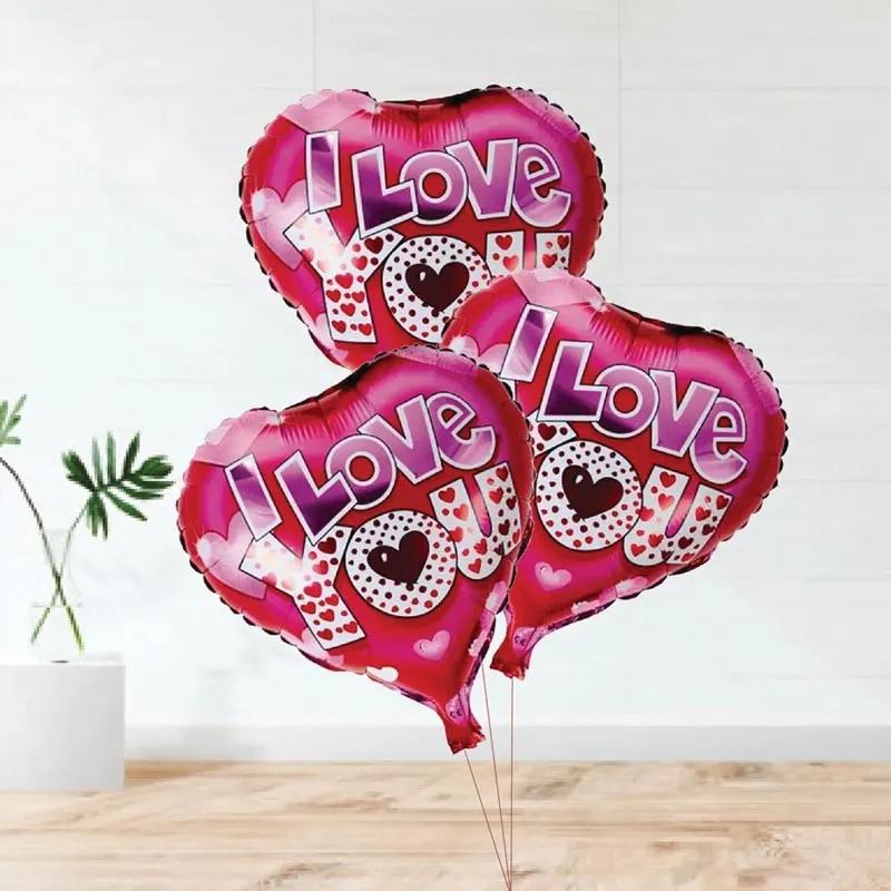 I Love You Helium Balloons 3 Pcs