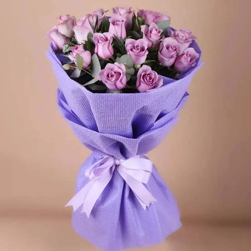 Love For 21 Purple Roses Bouquet