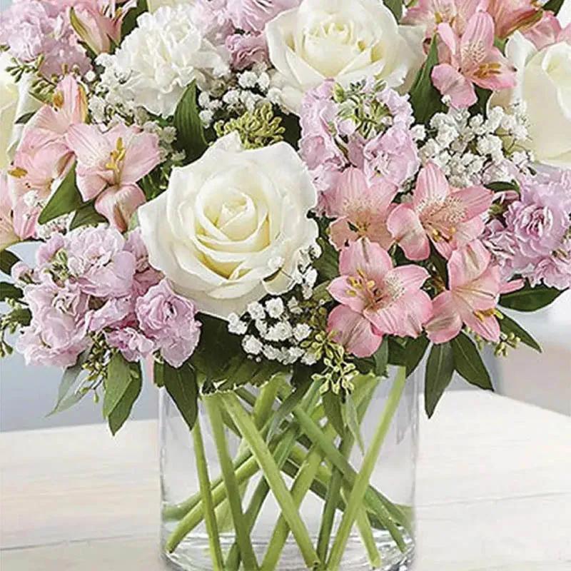 Pink and White Flower Arrangement