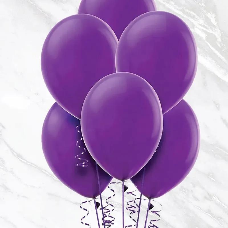 Purple Helium Balloons 10 Pcs
