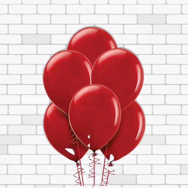 Red Helium Balloons 10 Pcs