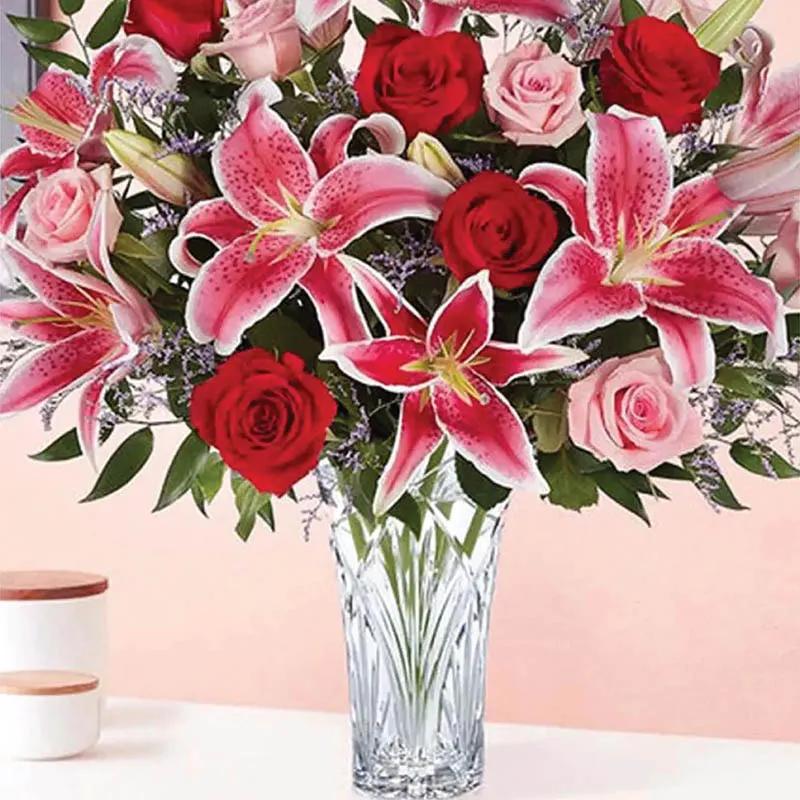 Roses and Lilies Arrangement