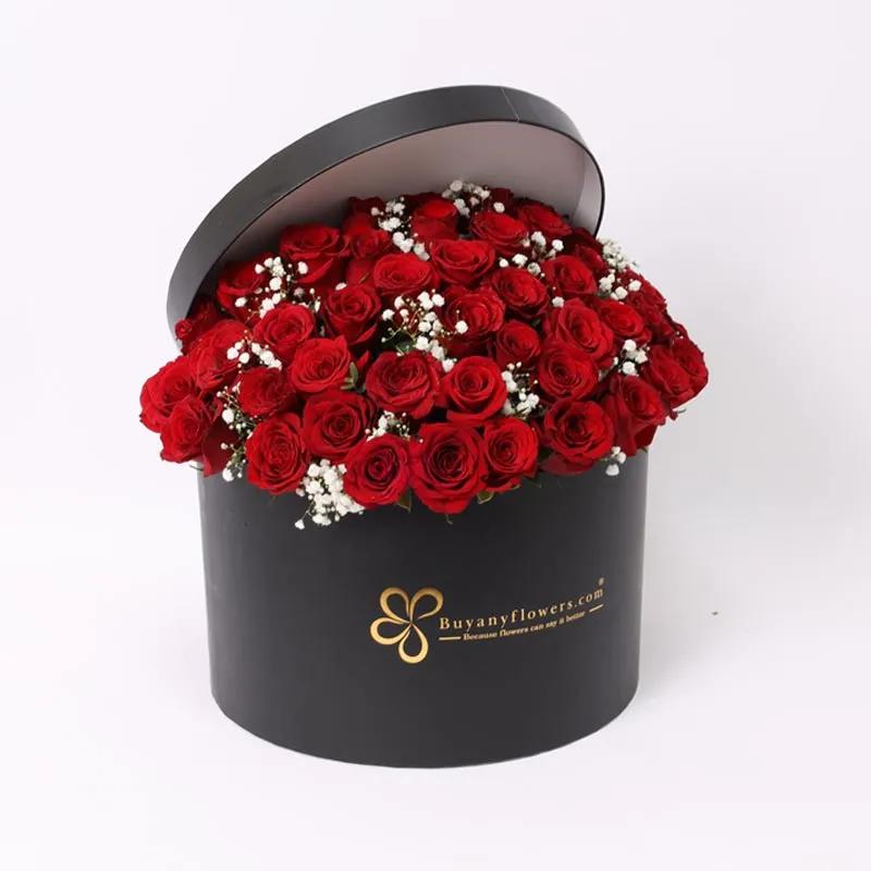 Black Box Full of Love 41 Red Roses