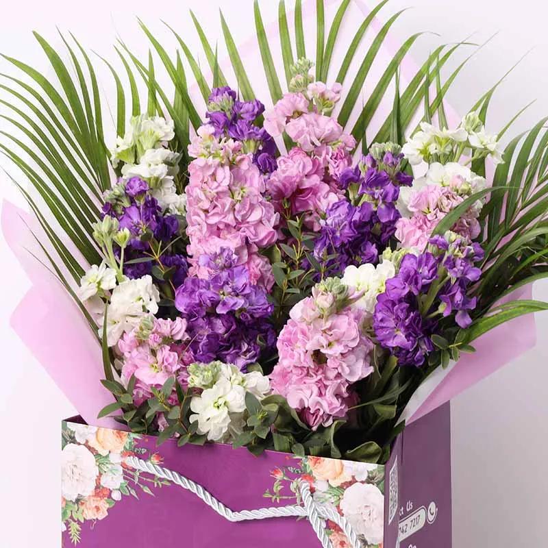 Charming 15 Stock Flowers Bag