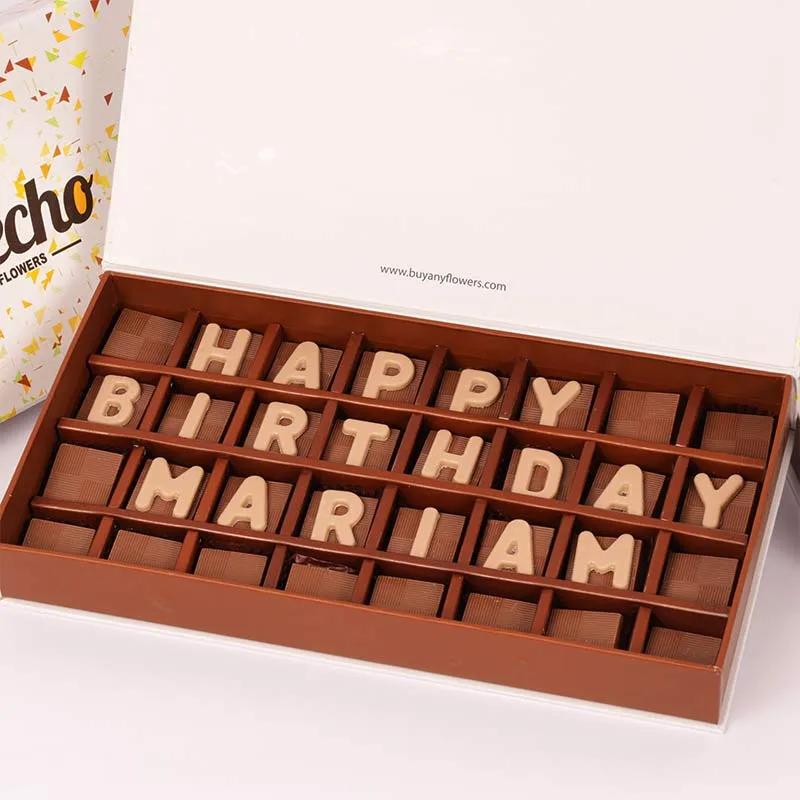 Customize Happy Birthday Chocolates By Sweecho