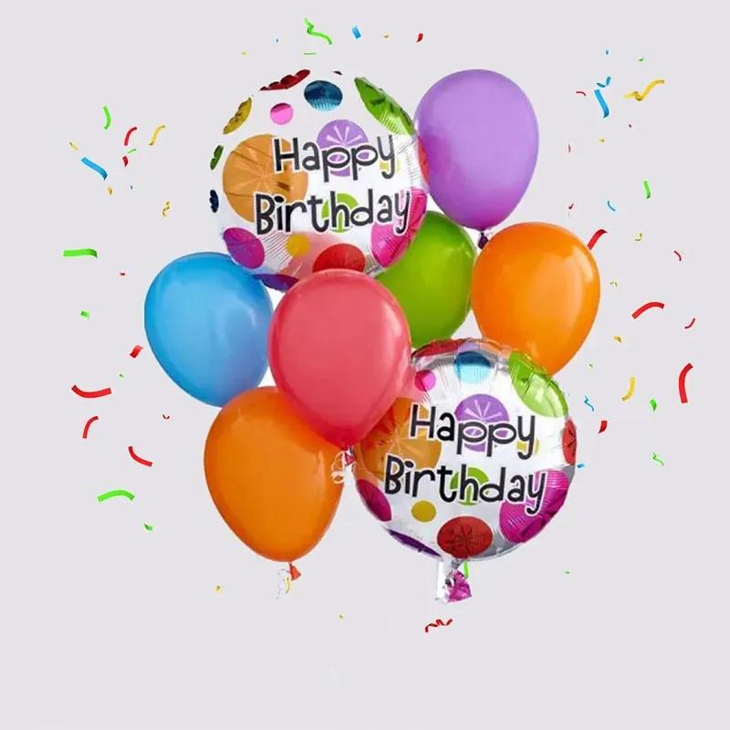 Happy Birthday N Latex Helium Balloons