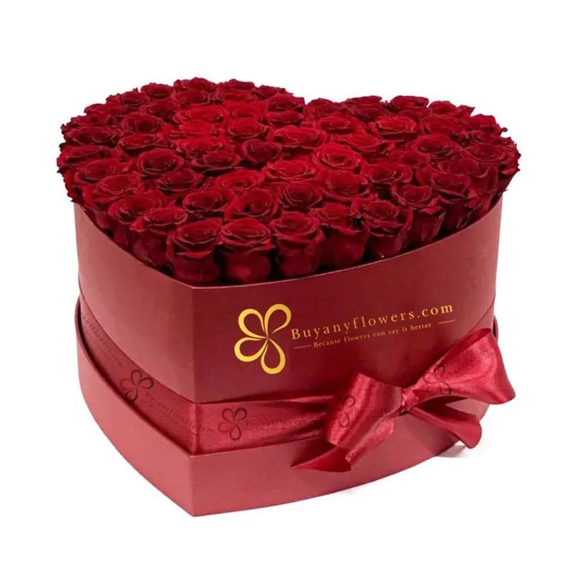 Heart to Heart Red Roses Box