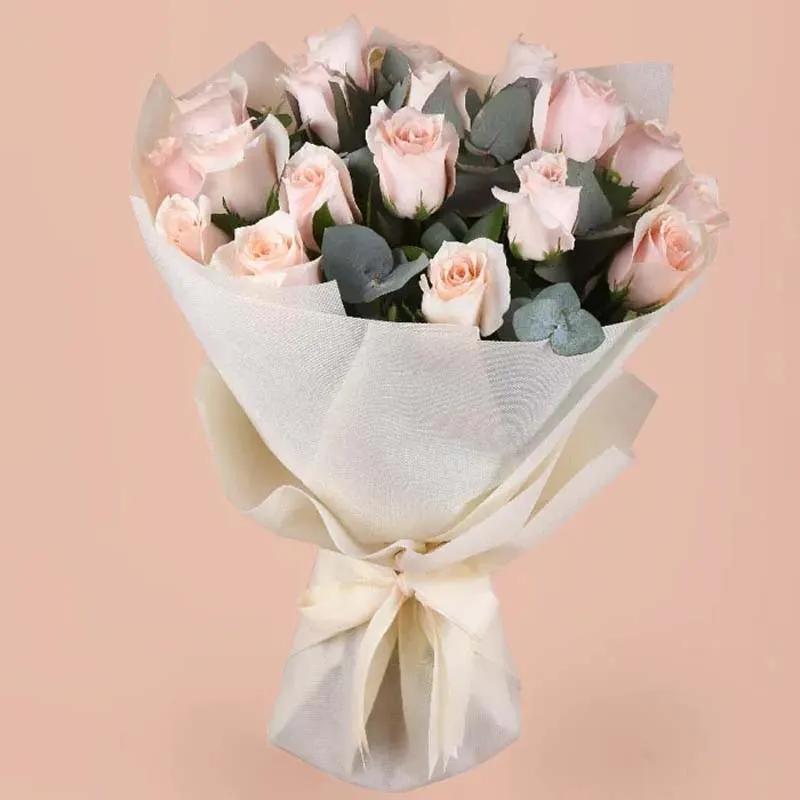 Love For 21 Peach Roses Bouquet
