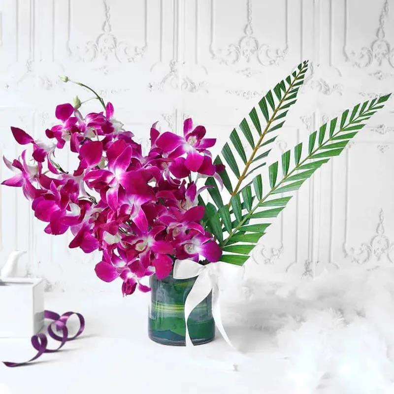Purple Orchid Arrangement