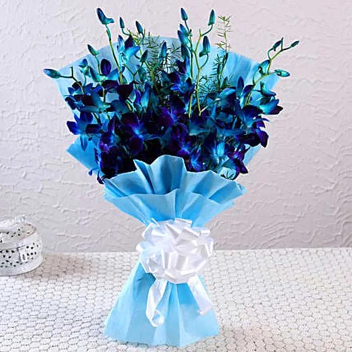 Royal Blue Orchids Bouquet