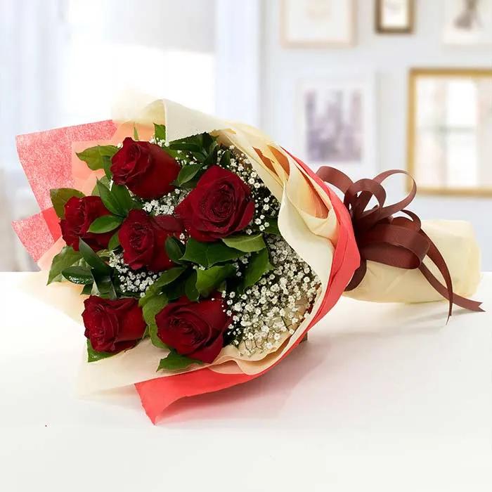 Shades Of Love Red Roses Bouquet Standard
