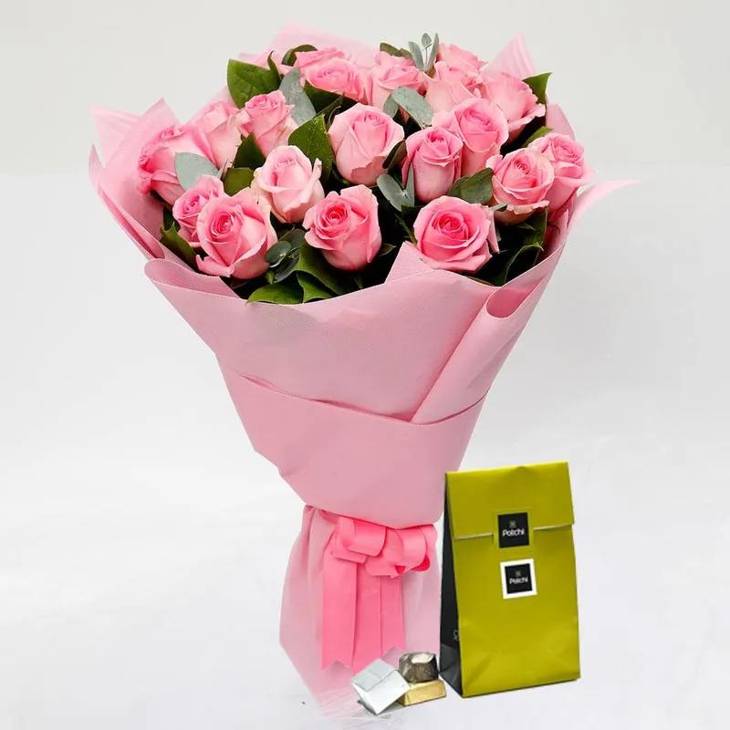 Sweet Bouquet and Patchi Chocolates 100gm