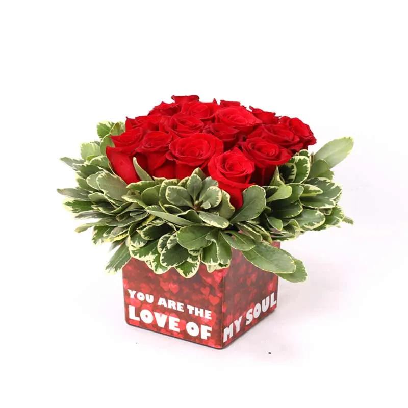 You Are The Love Of My Soul Red Roses Arrangement