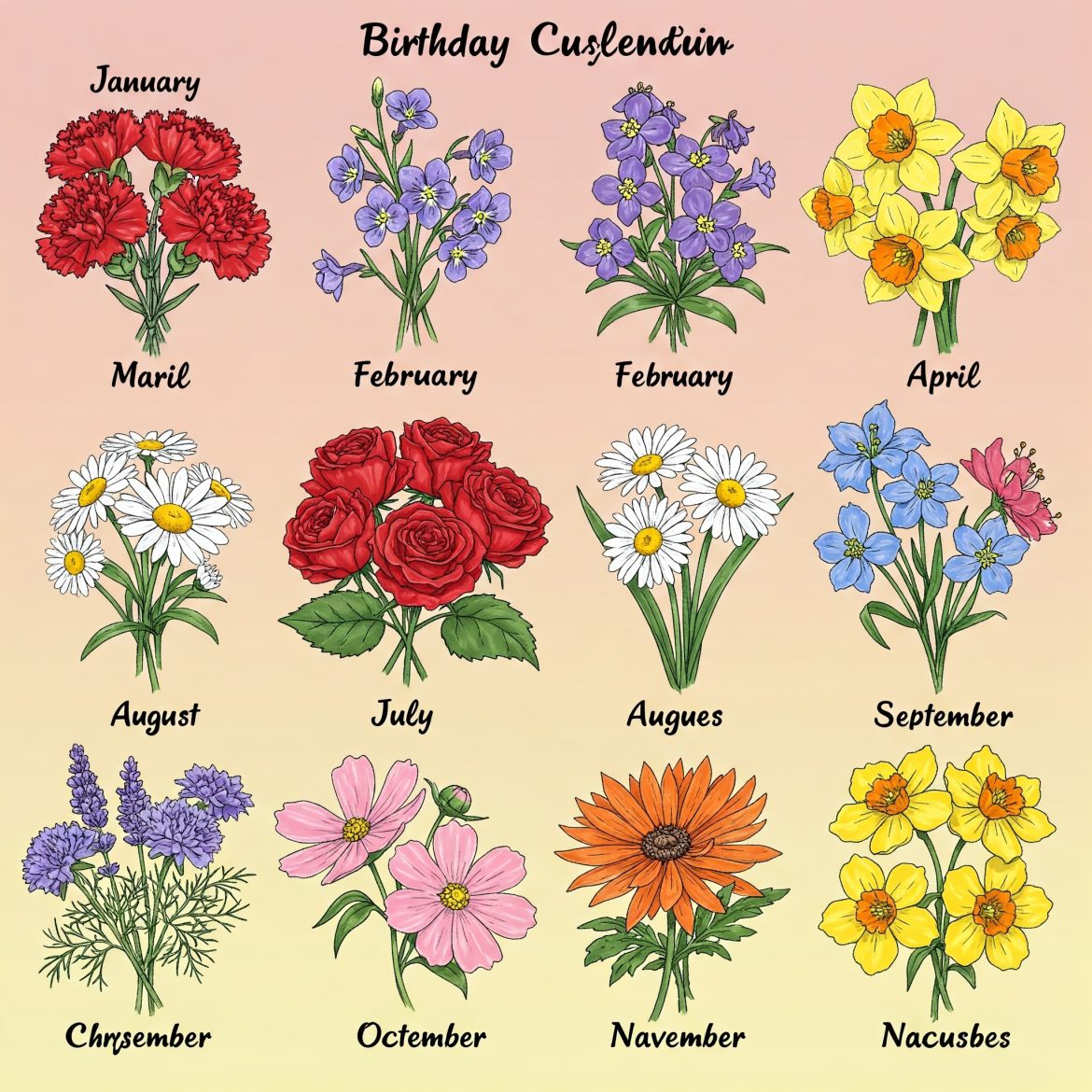 Flowers And Birth Months